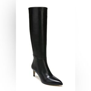 Sam Edelman Uma Knee-High Kitten Heel Tall Leather Boots